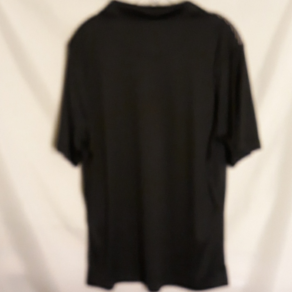 Snake eyes golf shirt. Black, gray and red. - Picture 3 of 3
